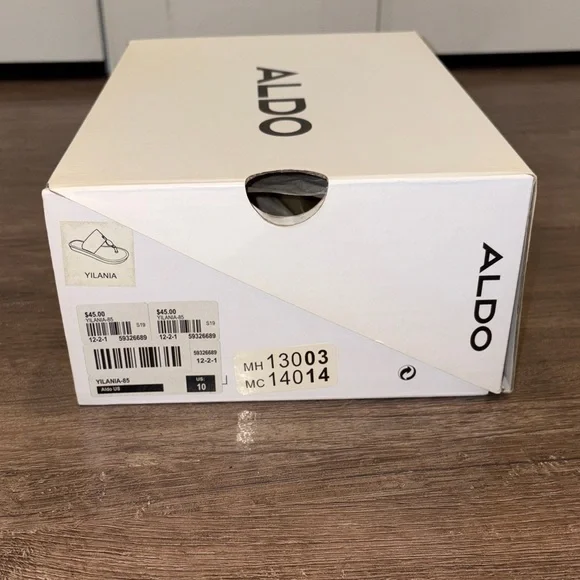 Aldo Metallic Gold Slide Sandals - Picture 8 of 9